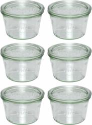 WECK 109104 Konyhai üveg tárolóedény 6 darabos készlet 370ml (109104) (109104)