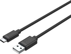 Unitek C14068BK USB-A apa - USB-C apa 2.0 Adat és töltőkábel - Fekete (2m) (C14068BK) (C14068BK)