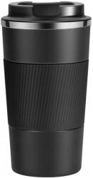 Extralink Home Coffee Cup Dupla falú utazó Termosz bögre 500ml - Fekete (COFFEE CUP 0, 5L) (COFFEE CUP 0,5L)