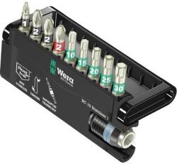 Wera Nemesacél BIT készlet, kereszthornyú, PH, PZ, és Torx fejekkel, 10 részes készlet Wera BC 10/9 05071110001 (05071110001) (05071110001)