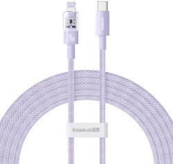Baseus Gem USB-C apa - Lightning apa Adat és gyorstöltő kábel 2m - Lila (P10373001511-01) (P10373001511-01)