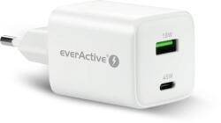 everActive SC-450Q USB-A / USB-C Hálózati Gyorstöltő Adapter 45W - Fehér (SC-450Q) (SC-450Q)