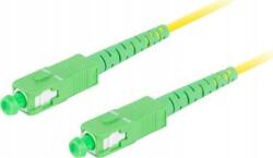 Lanberg Optikai patch SM SC/APC-SC/APC szimplex 5m LSZH G657A1 3.0mm sárga (FO-SASA-SS11-0050-YE) (FO-SASA-SS11-0050-YE)