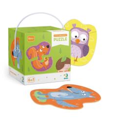 dodo alapok: Erdei állatok 2-3-4 db-os puzzle (DOP300195) (DOP300195) (DOP300195)