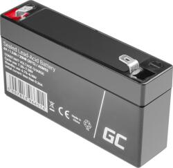 Green Cell Maintenance-free AGM VRLA Battery Green Cell AGM52 6V 1.2Ah (for alarm system, cash register, toy) (AGM52) (AGM52)