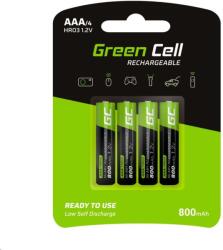 Green Cell 800 mAh AAA akkumulátor (4db/csomag) (GR04) (Green Cell GR04) (Green Cell GR04)