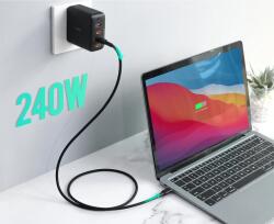 AUKEY CB-SCC241 USB-C apa - USB-C apa Adat- és töltőkábel 240W 1m - Fekete (CB-SCC241) (CB-SCC241)