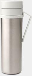 Brabantia Make&Take Insulated Flask duplafalú termosz 500 ml, hideg és meleg italok számára, szivárgásmentes, fogantyúval, r. m. acél, világosszürke - 228667 (228667) (228667)