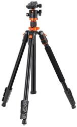 K&F Concept KF09.087V5 Kamera állvány (Tripod) + Gömbfej - Fekete (KF09.087V5) (KF09.087V5)