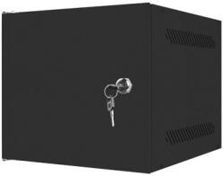 Lanberg 10" Fali rack szekrény 6U 280x310mm - Fekete (WF10-2306-00B) (WF10-2306-00B)