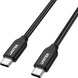 Unitek USB-C apa - USB-C apa Adat- és töltőkábel 2m - Fekete (C14059BK) (C14059BK)