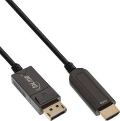 InLine 17180D video átalakító kábel 25 M DisplayPort HDMI Fekete (17180D)
