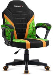 Huzaro Ranger 1.0 Gyermek Gamer szék - Fekete/Zöld/Narancssárga (HZ-RANGER 1.0 PIXEL MESH) (HZ-RANGER 1.0 PIXEL MESH)