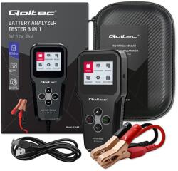 Qoltec 52489 Digitális akkumulátortesztelő 3 az 1-ben LCD kijelzővel 30Ah-200Ah (52489) (52489)