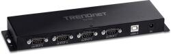 TRENDnet TU-S4 RS232 HUB (4 port) - Fekete (TU-S4) (TU-S4)