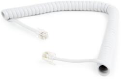 Gembird TC4P4CS-2M-W Telefonkábel 2m - Fehér (TC4P4CS-2M-W) (TC4P4CS-2M-W) - xupe