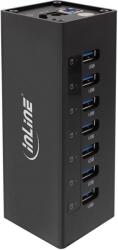 InLine 4043718214402 hálózati csatlakozó USB 3.2 Gen 1 (3.1 Gen 1) Type-A 5000 Mbit/s Fekete (35395B) (35395B)