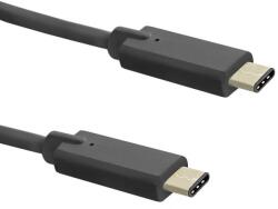Qoltec 50501 USB 3.1 C összekötő kábel 1m - Fekete (50501) (50501)