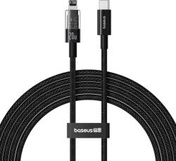 Baseus Gem USB-C apa - Lightning apa Adat és gyorstöltő kábel 2m - Fekete (P10373001111-01) (P10373001111-01)