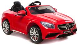 LEAN Toys Mercedes-benz S63 AMG 1748 12 V Elektromos Kisautó - 2.4 GHz, Szülői Távirányítóval, Nyitható Ajtóval, EVA Kerekekkel, Piros (5902808152293) (5902808152293)