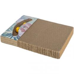 TRIXIE Karton kaparó lap játékokkal Macskáknak 38 x 5 x 30 cm (107416) (107416)