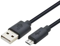 TB Micro USB-B apa - USB-A apa 2.0 Adat és töltő kábel - Fekete (1.8m) (AKTBXKU2PBAW18B) (AKTBXKU2PBAW18B)