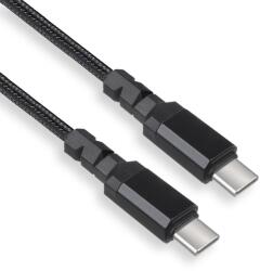 Maclean MCE491 USB-C apa - USB-C apa 3.2 Adat és töltő kábel - Fekete (1m) (MCE491) (MCE491)