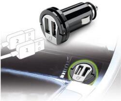 Cellularline Cellularline Dual car charger, 2xUSB, 2A, black (CMICROCBRUSBDUAL2A) (CMICROCBRUSBDUAL2A)