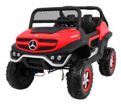 Ramiz Mercedes Benz Unimog Elektromos autó - Piros/Fekete (PA. UNIMOG. CR) (PA.UNIMOG.CR)