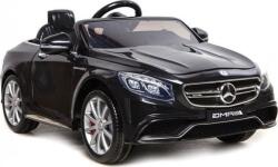LEAN Toys MERCEDES-BENZ S63 AMG 1549 12 V Elektromos Kisautó - 2.4 GHz, Szülői Távirányítóval, EVA Kerekekkel, Lakk Fekete (1549) (1549)