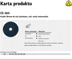 Klingspor Fiber papír korong FIBRA 125 mm KLINGSPOR P40 (242803) (242803)
