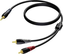 Procab CLA711 3.5mm Jack apa - 2x RCA apa Kábel (3m) (1KPCL048) (1KPCL048)