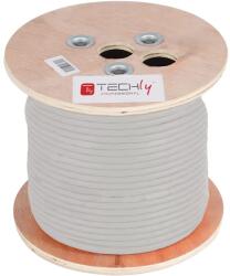 TECHLY 025367 Cat6a S/FTP (S-STP) Patch kábel 305m - Szürke (025367) (025367)