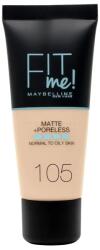 Maybelline Fit Me 105 natural ivory arc alapozó 30 ml (3600531324582) (3600531324582)
