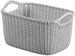 Keter Knit Kötött hatású kosár XS méret - Világosszürke (0803675099) (0803675099)