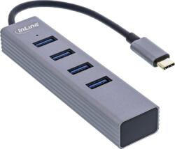 InLine 33271N hálózati csatlakozó USB 2.0 Type-C 5000 Mbit/s Szürke (33271N) (33271N)