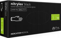 Mercator Medical Egyszer használatos S védőkesztyű - Fekete (100db) (RD30104002) (RD30104002)