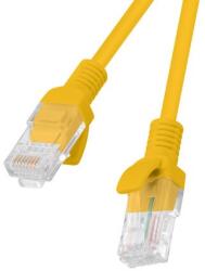 Lanberg U/UTP Cat6 RJ45 Patch Kábel 1m 10db - Sárga (PCU5-20CC-0100-O) (PCU5-20CC-0100-O)