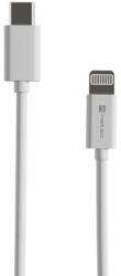 NATEC USB-C apa - Lightning apa Adat- és töltőkábel 1m - Fehér (NKA-2150) (NKA-2150)