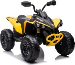LEAN Toys Can-am DK-CA002 12 V Elektromos Quad 13587 - 4 Motoros, 24 GHz, Szülői Távirányítóval, Sárga (13587) (13587)
