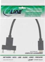 InLine 33441G USB kábel USB 3.2 Gen 1 (3.1 Gen 1) 0, 2 M USB C Fekete (33441G) (33441G)