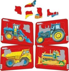 Larsen Mini Z1 Forma puzzle 10 db Járművek (7023852114919) (7023852114919)
