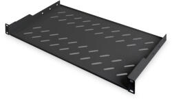 ASSMANN 1U fixed shelf for racks from 400mm depth 45x483x250mm up to 15kg Black (RAL 9005) (DN-19 TRAY-1-SW) - mzona