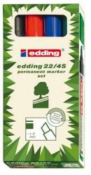 edding 22 Ecoline 1-5mm permanent marker (4db) - Vegyes színű (7580176004) (7580176004)