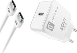 Cellularline Cellularline ACHIPHKITC2CPD30WW mobiltelefon töltő Okostelefon, Táblagép Fehér Váltakozó áram Beltéri (ACHIPHKITC2CPD30WW) (ACHIPHKITC2CPD30WW)