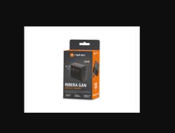 NATEC Ribera USB-A / USB-C Hálózati töltő - Fekete (45W) (NUC-2143) (NUC-2143)