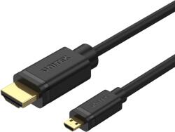 Unitek Micro HDMI - HDMI v2.0 kábel 2m - Fekete (Y-C182) (Y-C182)