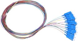 Extralink PIGTAILS SET SC/UPC SM G. 657A1 12PCS 12-COLOURS InfiniBand és száloptikai kábel 1, 5 M Pigtail FTTH Fekete, Kék, Cián, Zöld, Szürke, Világoskék, Naranc (EX. 0356) (EX.0356)