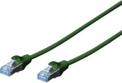 ASSMANN RJ45 Hálózat csatlakozókábel CAT 5e SF/UTP 1x RJ45 dugó - 1x RJ45 dugó 5 m Zöld UL minősített (DK-1531-050/G) (DK-1531-050/G)