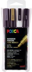 uni Uni Posca PC-3M 0.9-1.3mm Dekormarker - Vegyes színek (4 db / csomag) (186504) (186504)